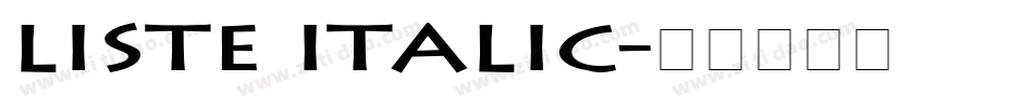 Liste Italic字体转换